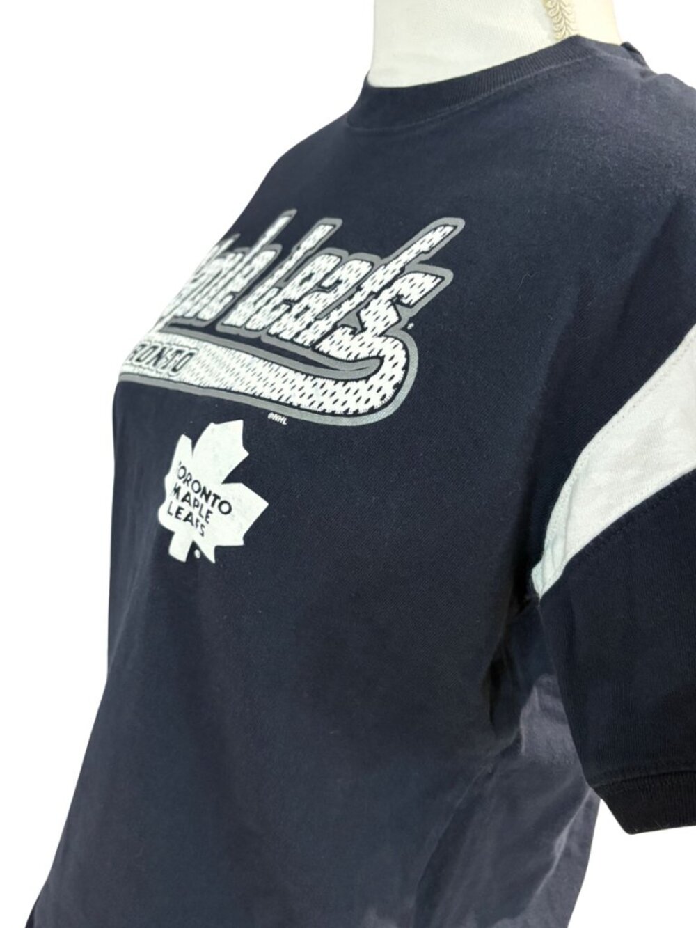 Vtg 90s Toronto Maple Leafs Shirt CGW Canadian Graphics West Size XS/Youth L - Picture 2 of 14